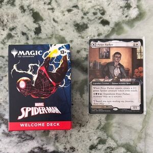 Spider-Man Magic the Gathering Welcome Deck and Promo Card